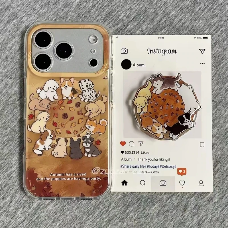 Dog case + round stand